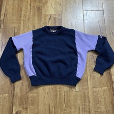 DEMETRE VINTAGE Ladied PURE VIRGIN WOOL GREEN SKI SWEATER Medium M