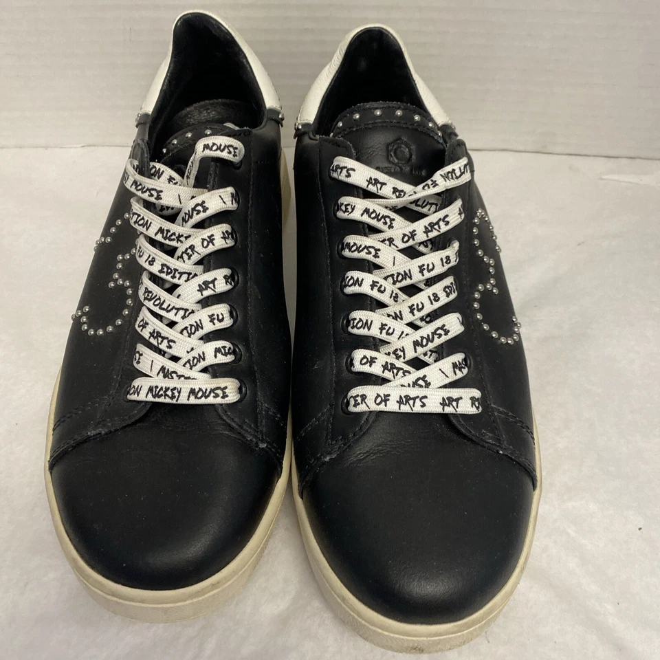 Disney/MOA Master of Arts Tenis Mickey Mouse Cuero Negro Talla 9 UK6.5 EU40 Foto 2 de 4