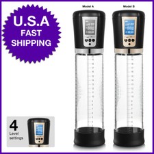 Bigger Man Digital LCD Display Power Vacuum 4 Speed Penis Pump Enlarger-Bigger