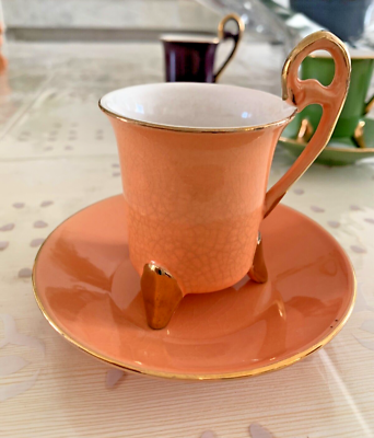 Service à Café Geneviève Lethu – Beige, Céramique (neuf Sous Blister)