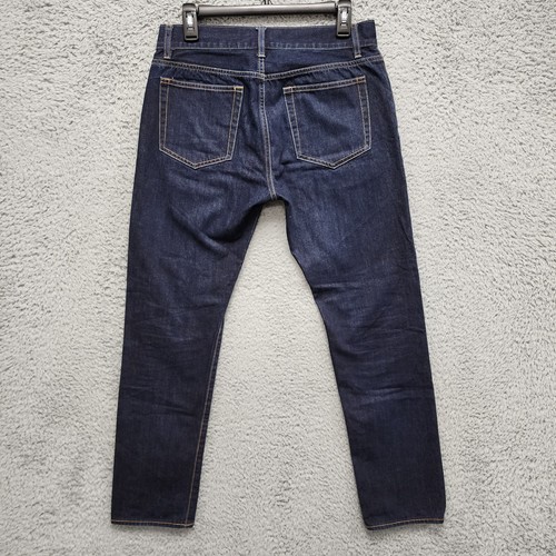 J Crew Jeans Mens Size 30x30 (Fits as 30x28) The Driggs Selvedge Dark Wash Denim - Picture 7 of 15
