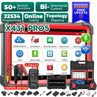LAUNCH X431 PRO5 PAD V+ Diagnostic Scanner IMMO Key Programming Coding Tool TPMS