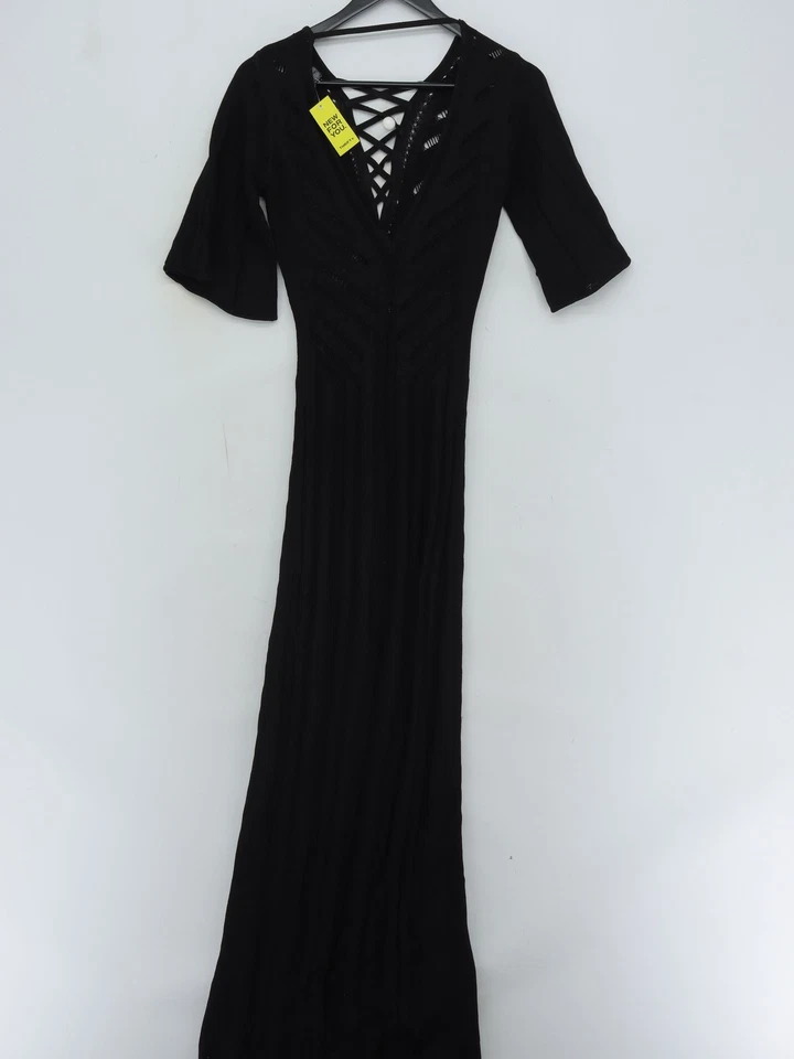 Maxi Vestido La Perla S en Negro Foto 2 de 4