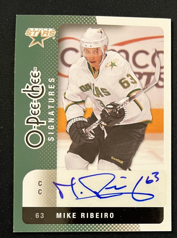 2010-11 O-Pee-Chee Signatures Mike Ribeiro Auto Dallas Stars #OS-MR