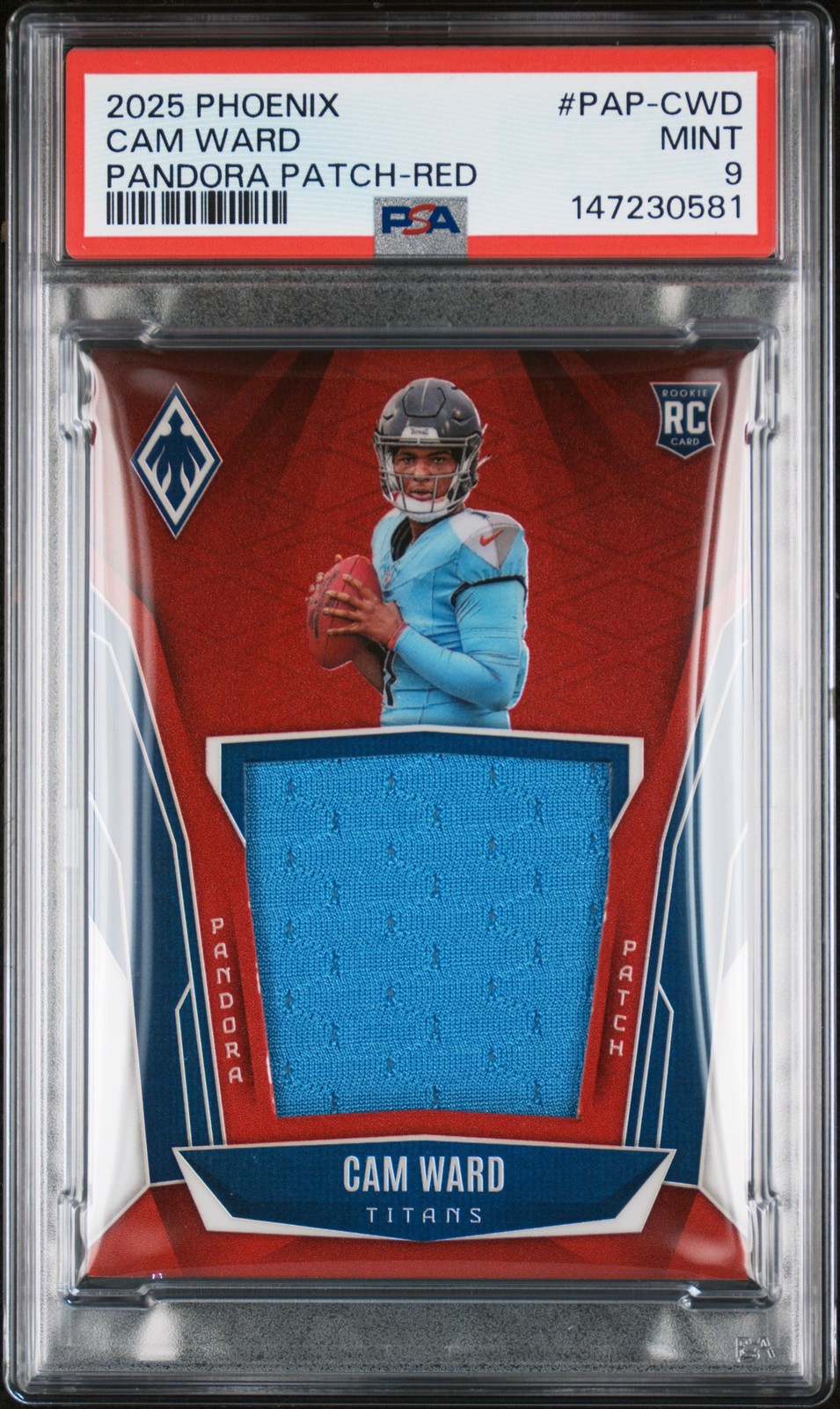 Cam Ward Panini Phoenix Pandora Patch #PAPCWD Red