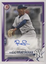 2021 Bowman Paper Prospect Purple Border /250 Roansy Contreras #PAPR-RC Auto 2x4