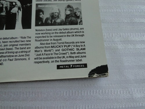 Vintage Magazine Metal Forces May 1989 Sabbat Helloween Black Sabbath Europe 129 - Picture 8 of 17