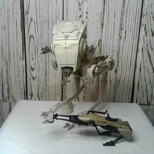 Vintage Star Wars AT-ST Scout Walker 1982 & Speeder Bike 1983