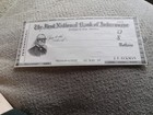 1ST NATIONAL BANK OF INTERCOURSE, PENNSYLVANIA BAK CHECK UNUSED — photo 1