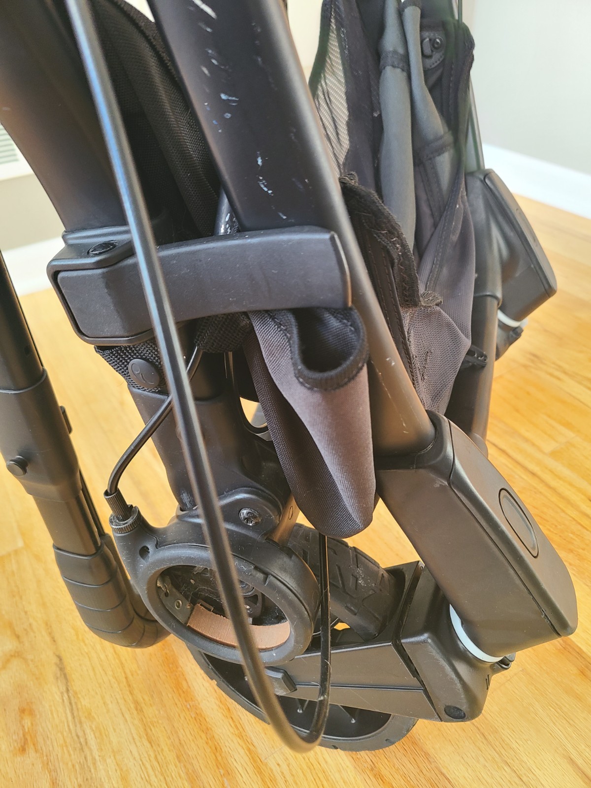 Baby Jogger City Select LUX stroller FRAME  + basket + set of 2 wheels GOOD COND