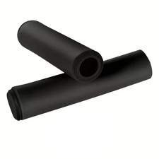 Paio Manopole Manubrio Bici Bicicletta MTB City Bike Gomma Soffice 125mm - Nero