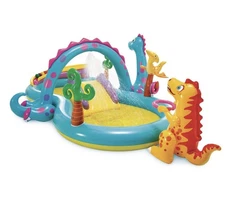 Intex 11ft x 7.5ft x 44in Dinoland Play Center Kiddie Inflatable Swimming Pool