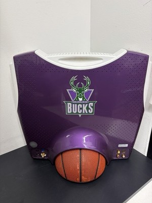 RARE Milwaukee Bucks Basketball NBA LCD 15'' Purple TV By Hannspree Vintage