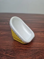 Vintage Little Tikes Dollhouse Baby Seat Chair Yellow with White Top