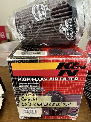 K & N Air Filter GM TPI Oval Conical Air Cleaner  RC-5000 ￼