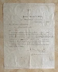 CIVIL WAR UNION 103rd PA INF DRAFT NOTICE 8/27/64 JOHN COSTLOW DWC ANDERSONVILLE