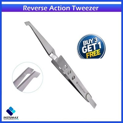 Dental Direct Bracket Holder Self Close Reverse Action Orthodontic Tweezer