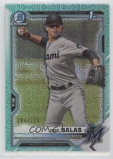 2021 Bowman Chrome Prospects Mega Box Aqua Mojo Refractor /225 Jose Salas 0ft3