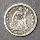 1853-O w/arrs. Seated Liberty Half Dime Fine Detail