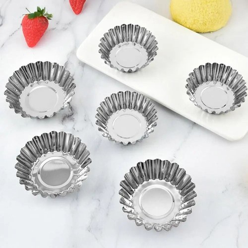 50Pcs Aluminium Alloy Tart Muffin Molds Kitchen Baking Mold Bakery Accessories - Picture 12 of 12