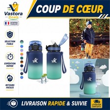 KollyKolla Bouteille d'eau Isotherme 500ml Acier Inoxydable avec Paille Étanche