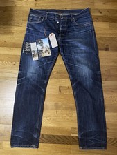 NUDIE JEANS Steady Eddie Org. Dry Selvage 13.5oz W36 L34 Organic Cotton 1002710