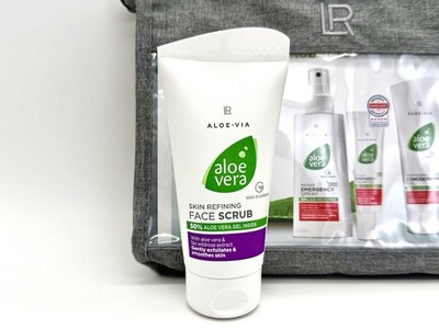 LR Aloe Vera Skin Refining Face Scrub 75ml Gesichtspeeling Bio Wildrose Extract