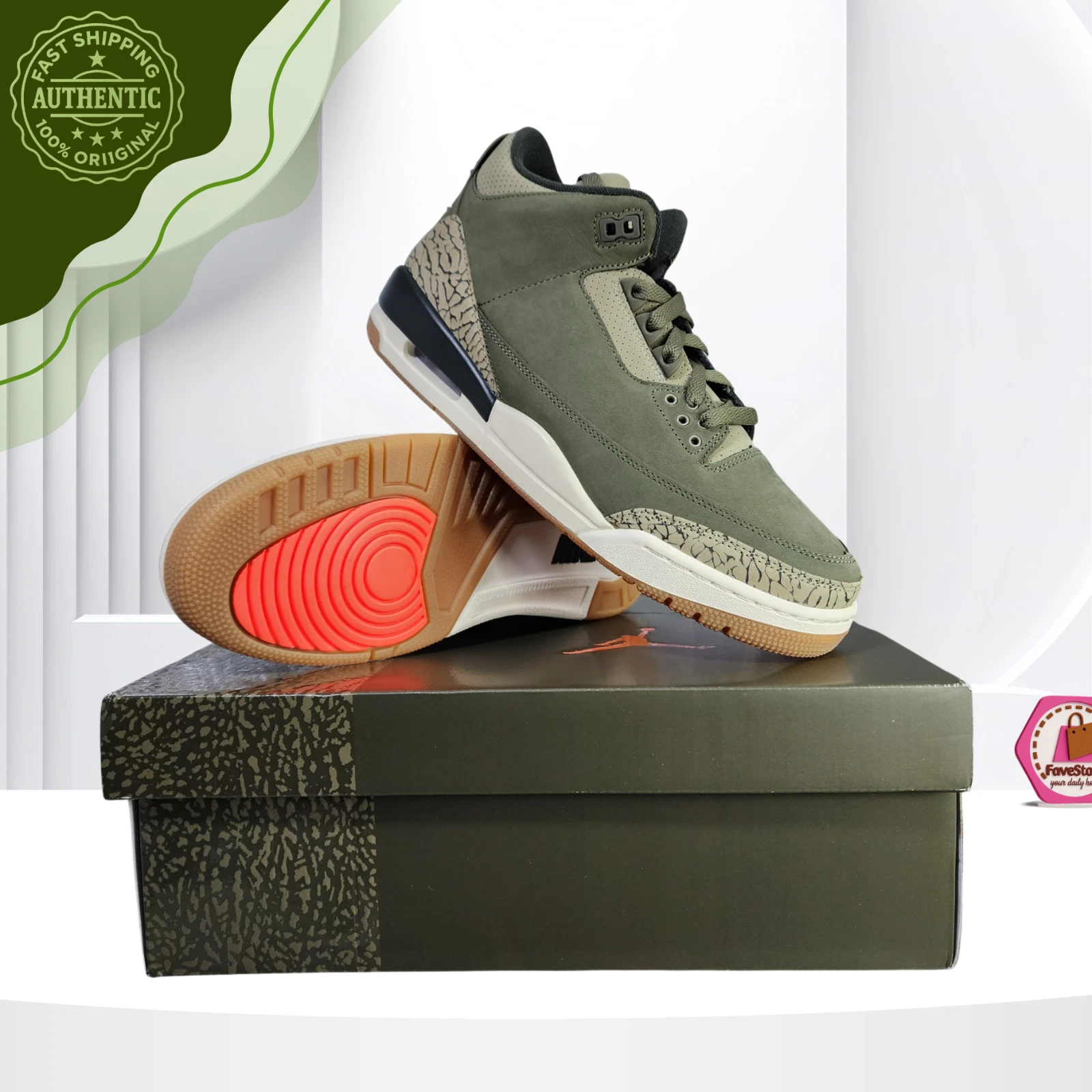Nike Air Jordan 3 Retro Family Affair Olive Green DN3707-202 Men's Size 6-13
Opens in a new window o