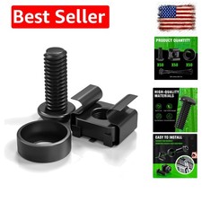 50 PACK M6 x 16mm Rack Mount Cage Nuts, Screws and Washers for Rack Mount Ser...