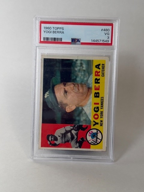 1960 Topps #480 Yogi Berra - Yankees - Rare - HOF - PSA 3