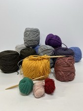 Variety of Colors Knitting Yarn With Circular Needle