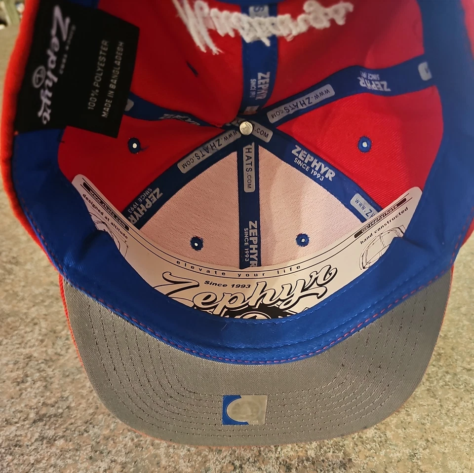 Mens NEW ERA Red Southern Methodist Mustangs NCAA AC 9Fifty New 100% Wool - Image 3 of 3