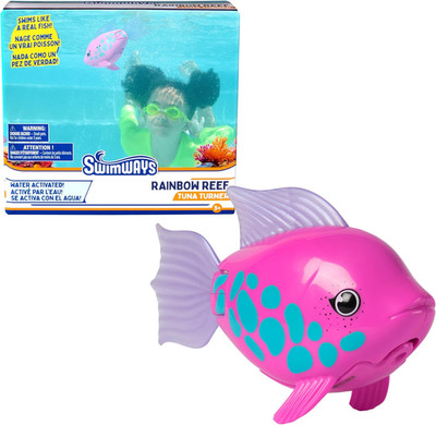 Rainbow Reef Fish Toy, Kids Swimming Accessories & Water Toys, Learn to Swim Poo
