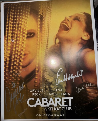 Cabaret Eva Noblezada Orville Peck Signed Broadway Musical Poster