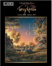Lang Companies, Terry Redlin Monthly 2026 Pocket Planner, 4.9'' X Multicolor 