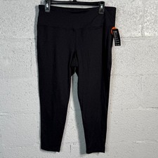 ID Ideology Women's Sweat Set 7/8 Length Leggings charcoal grey PL