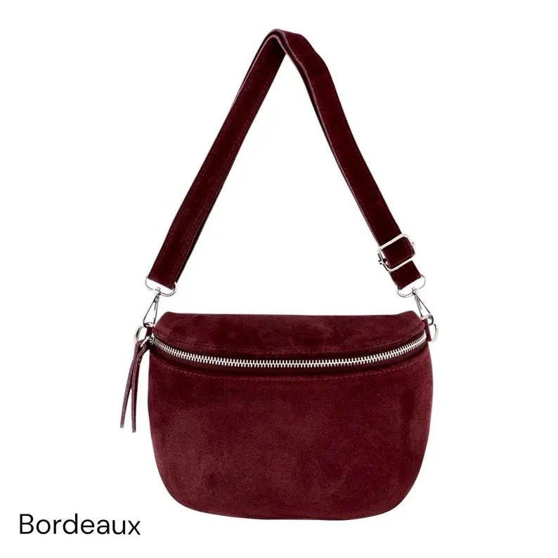 Wildleder Crossbody Bag, Umhängetasche Damen, Bauchtasche,Gürteltasche,22 Farben - Bild 3 von 4