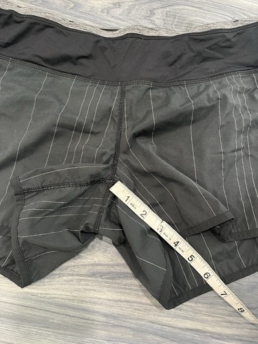 Pantalones cortos de running para mujer Lululemon Athletica talla 6 negros incorporados M5225 - Imagen 5 de 10