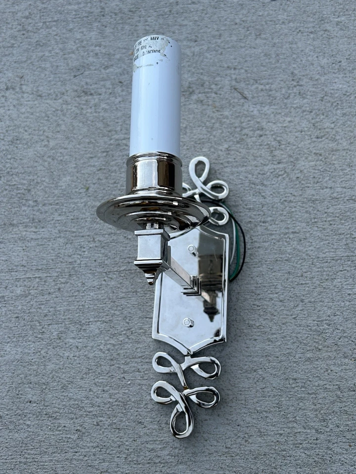 Visual Comfort Wall Light Ginger Sconce AH2010PN Polished Nickel Finish No Shade - Image 2 of 4