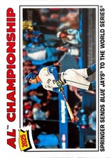 2026 Topps Heritage #276 George Springer Toronto Blue Jays AL Championship