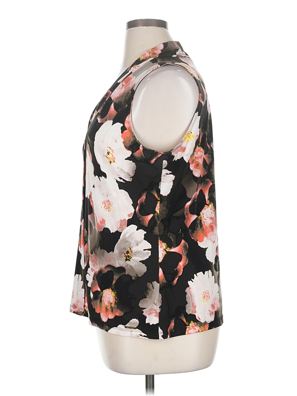 Calvin Klein Women Black Sleeveless Blouse XL thumbnail 4