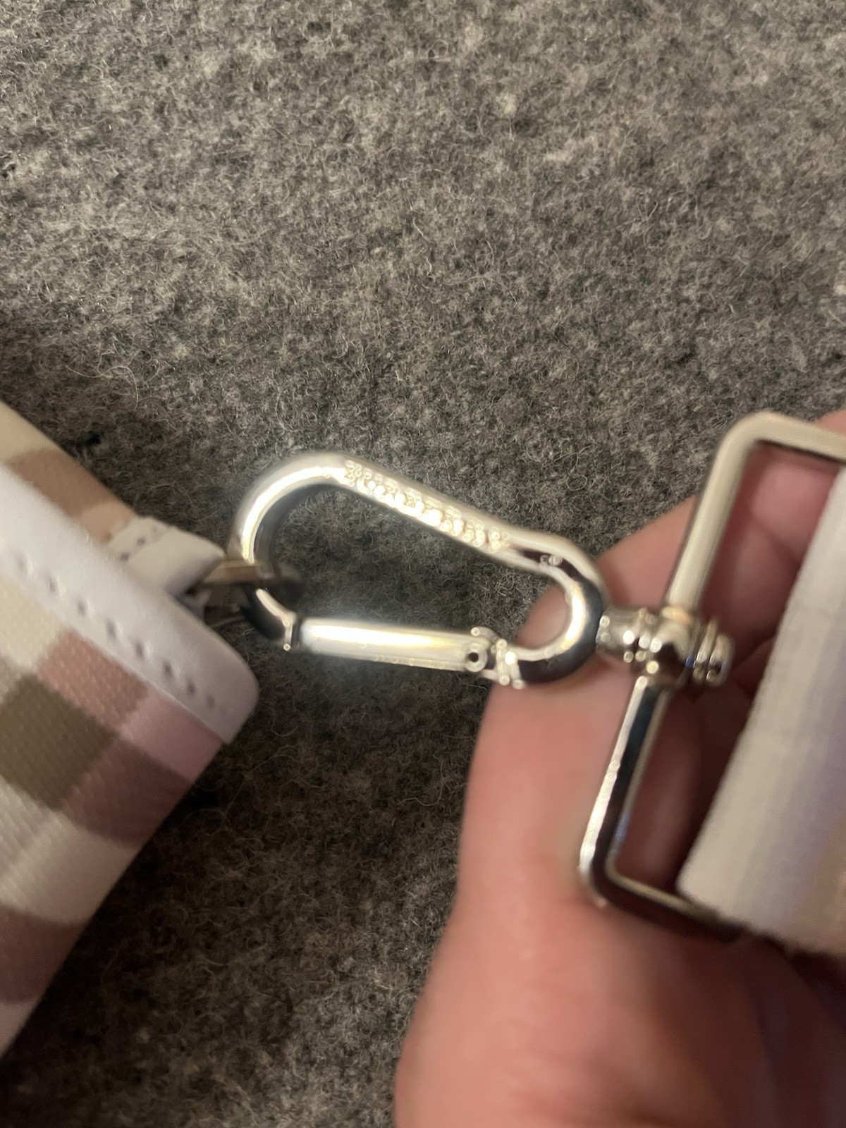 Authentic Vintage RARE Burberry London Pink Nova Check Belt Bag With White Trim image 9