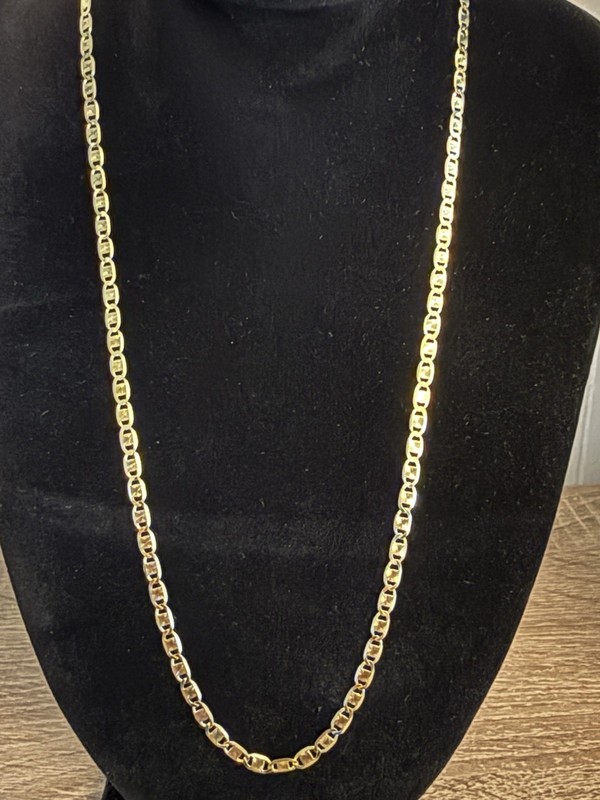 Gold Plated Over 925 Sterling Silver Sunburst Valentino 20in Necklace 2mm