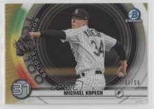 2020 Bowman Scouts Top 100 Chrome Gold Refractor 33/50 Michael Kopech 10ek