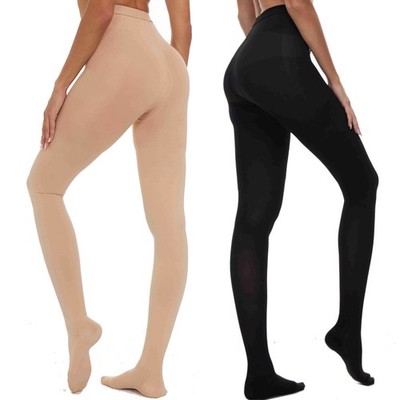 20-30mmHg Medical Support Opaque Compression Pantyhose Closed Toe Hose Stockings