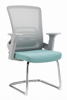 Ergonomischer Besucherstuhl Mit Mesh-RüCkenlehne Und Metallgestell