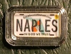Florida License Plate 1 gram .999 Silver Colorized Art Bar by Gold Silver Naples
