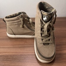 Billy Footwear Street High Top Zip Around Easy On Hunter Green Camo Boys Size 6