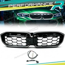 LED K�hlergrill Diamant Grill Frontgrill Schwarz f�r BMW 3er G20 G28 G21 LCI 23+