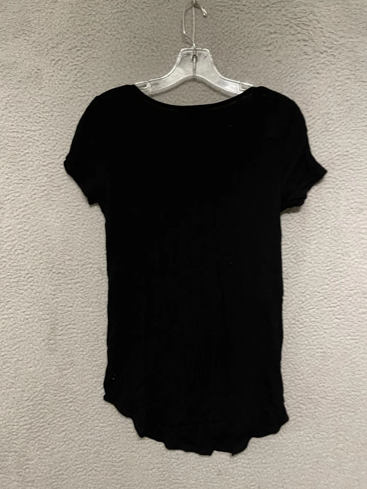 Top Final Touch para mujer negro talla pequeña manga corta adulto Foto 3 de 4